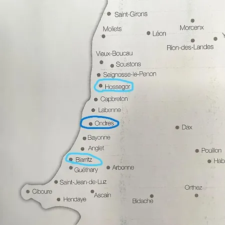 Paisible A La Plage, Piscine Et Tennis 昂德雷斯